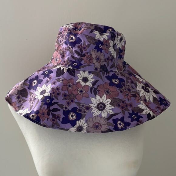Floral Purple Women's Sun Hat - Picture 1 of 6